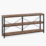 Sofa Table, 3 Tiers TV Stand Console Table - Image 4