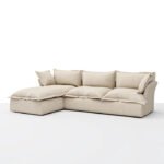 Plush modern corner cozy L sofa - Image 7