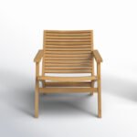 Alair Teak Outdoor Armless Lounge Chair
