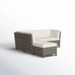 Annelise 5-Piece Outdoor Wicker Sectional with Sunbrella Cushions - Image 2