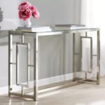 Dareour console, electrostatic paint and glass