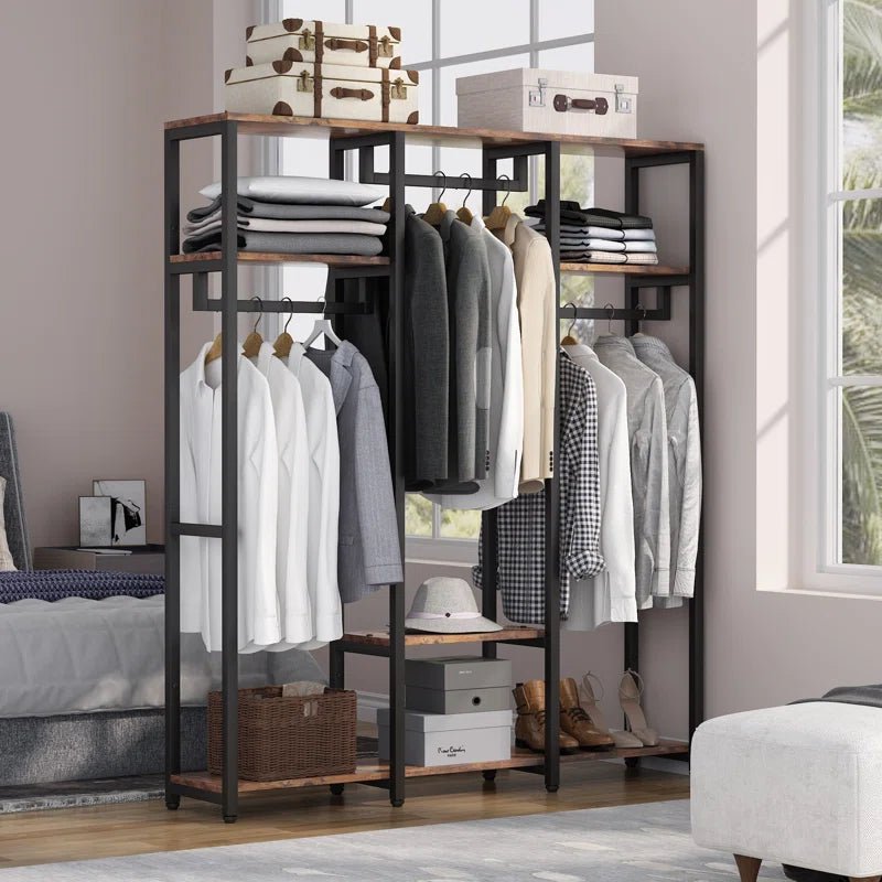 Biagia_59.05_Closet_System_Rustic.jpg Dressing steel and wood - SRS-050 - Image 1