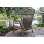 Bobinette Teak Patio Chair with Sunbrella Cushions (Set of 2) - Image 2