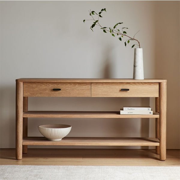 CON018.jpg Hargrove Dune Rustic Console Table - Image 1