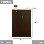 80cmX40cm High Quality MDF Wooden Shoe Rack - ANT-063 - Image 3