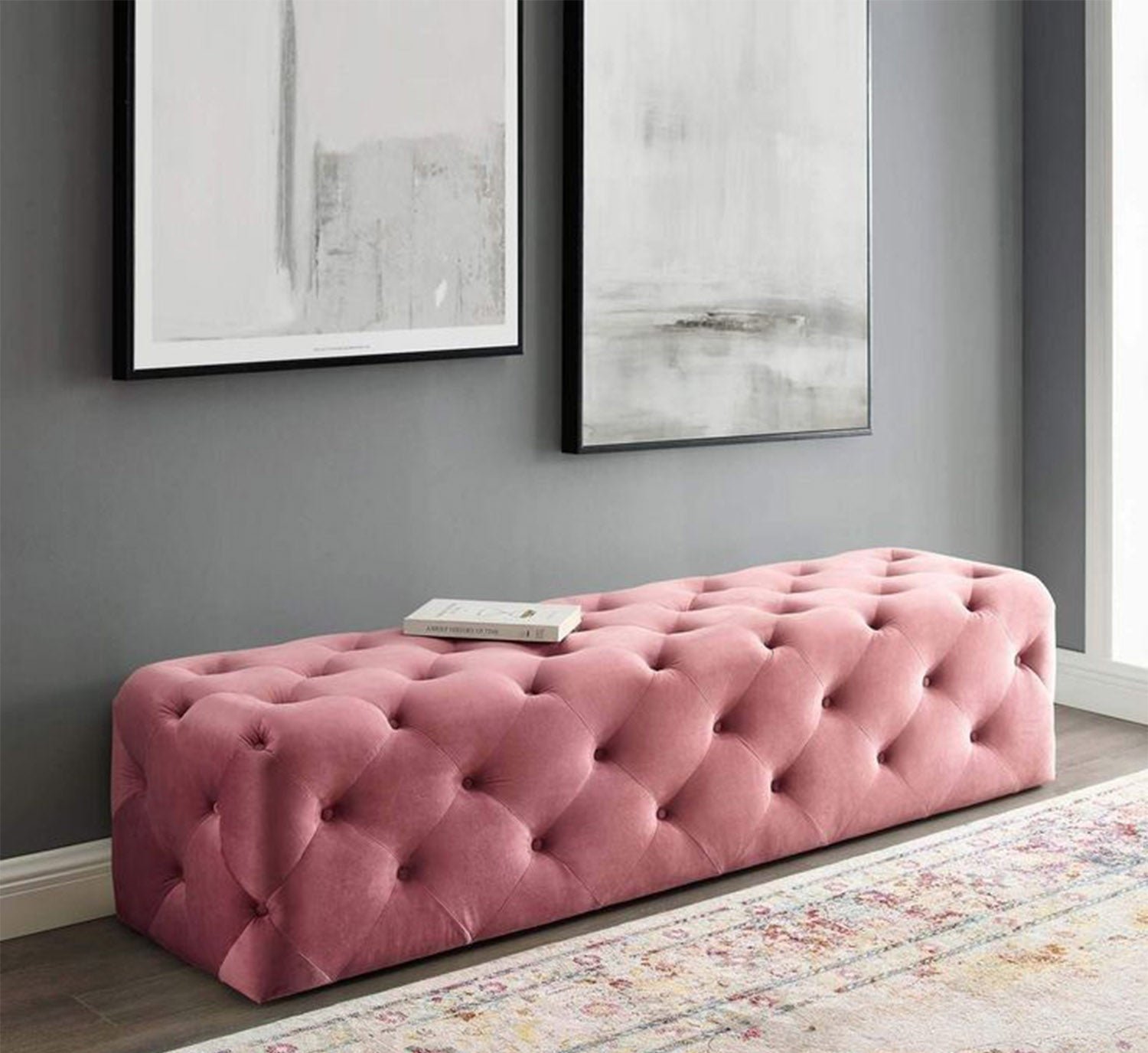 Polar Banquet 130 * 50 velor, pink - Image 1