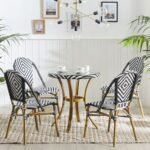 Rattan Gardeno dining set, 4 chairs and a table