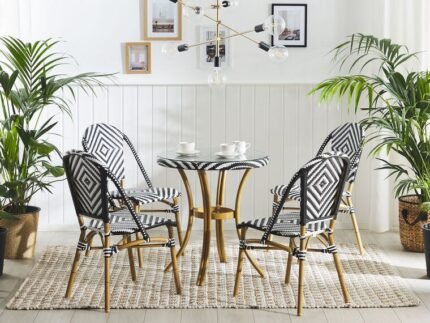 Rattan Gardeno dining set, 4 chairs and a table
