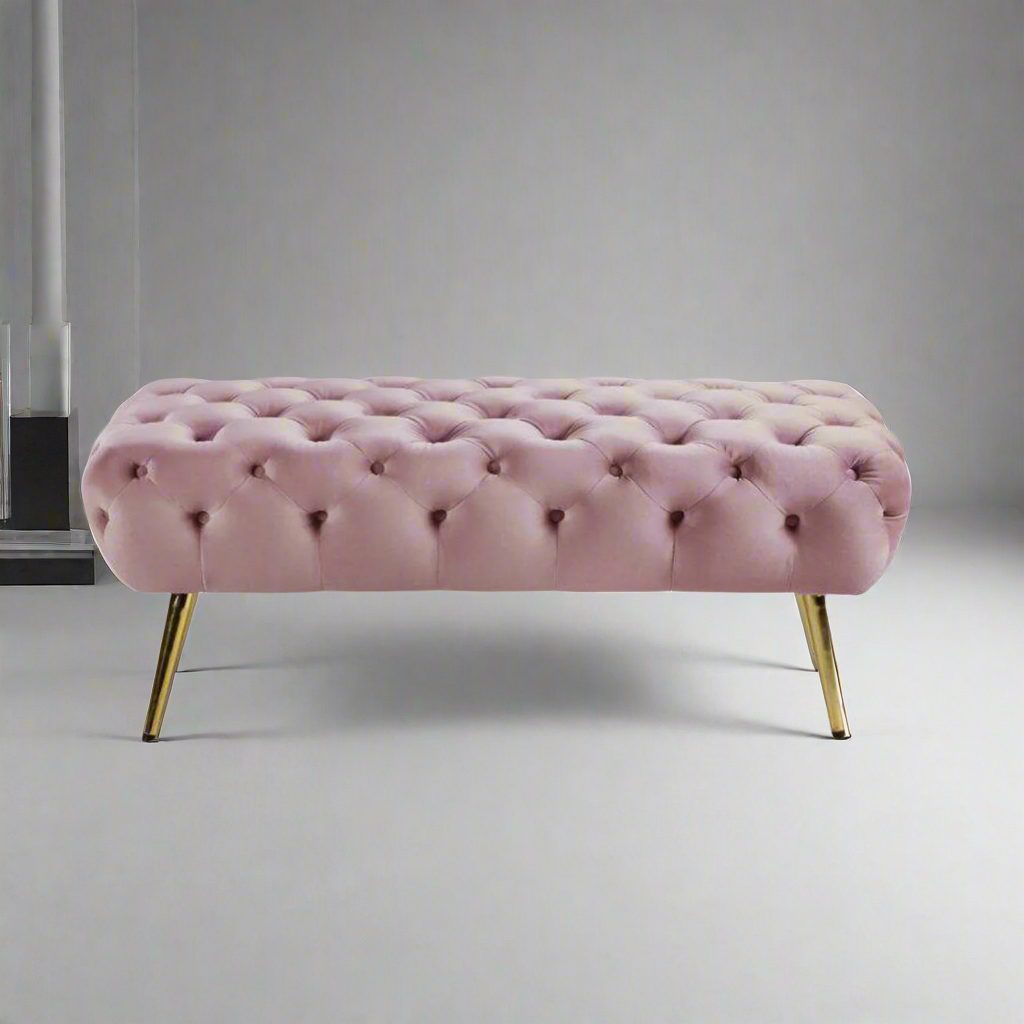 Falls banquette 100 * 50 velor, pink - Image 1
