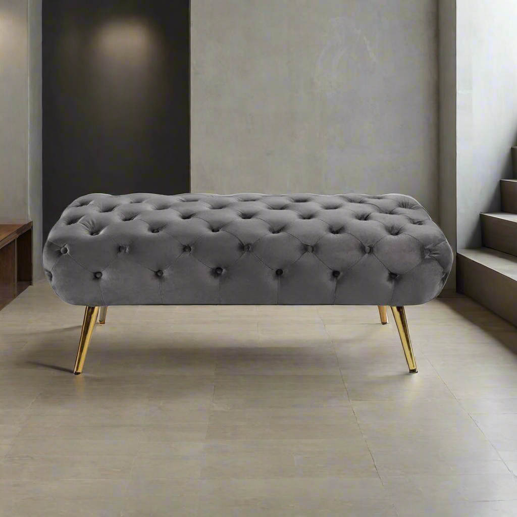 Falls banquette 100 * 50 velor gray - Image 1