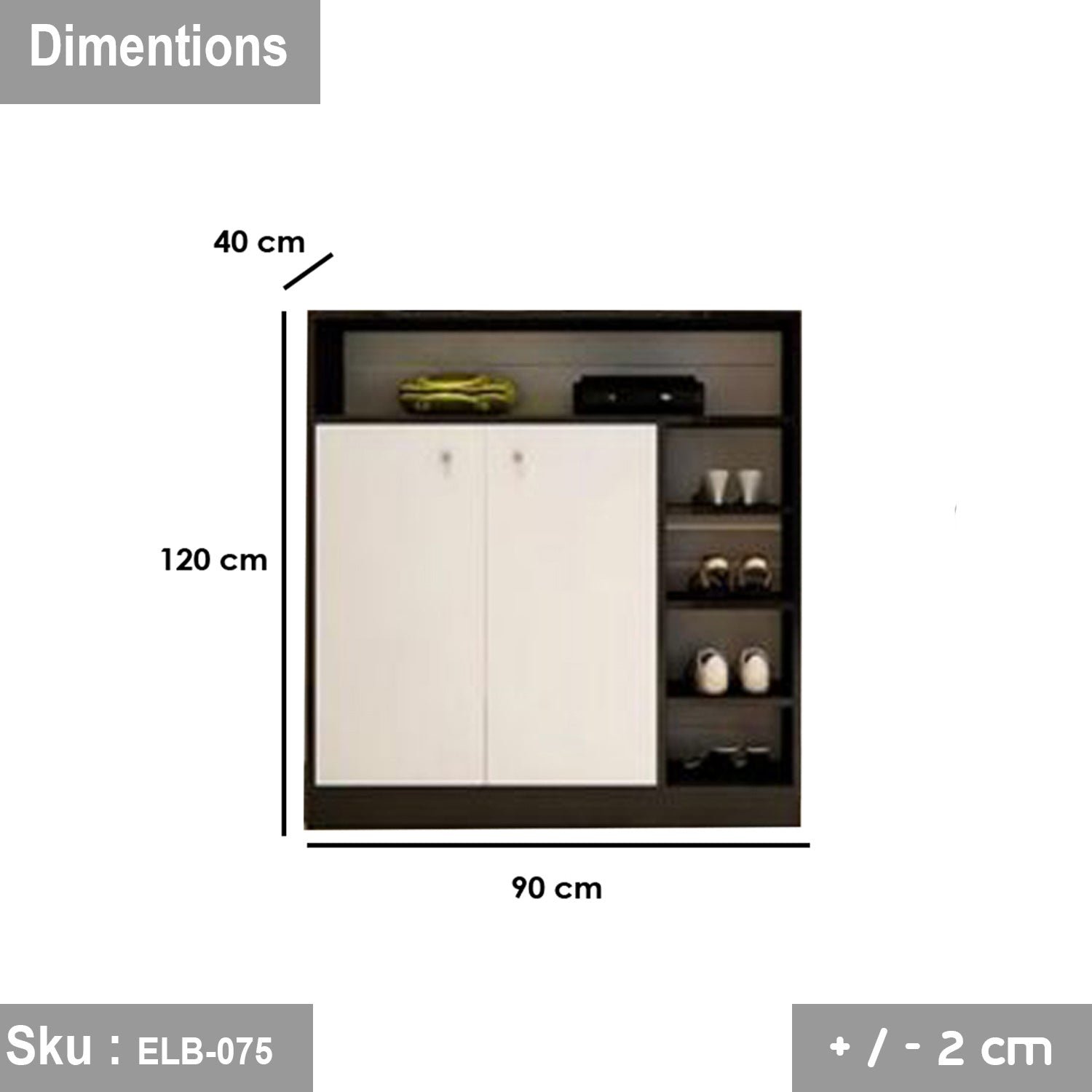 Cassidy shoe size 90 * 120 MDF wood - Image 3