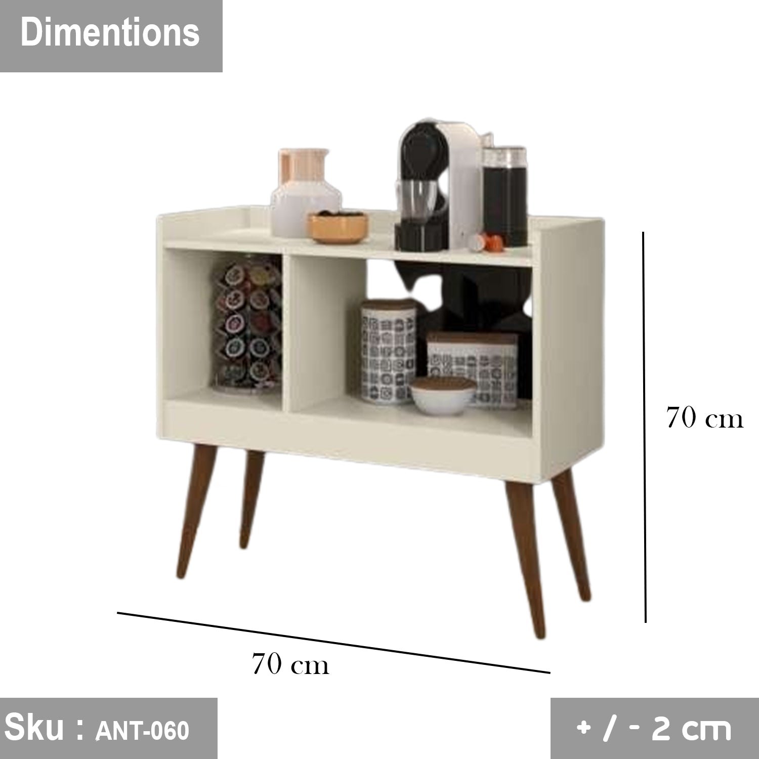 High quality MDF wood coffee corner - 70X70 - Ant-60 - Image 2