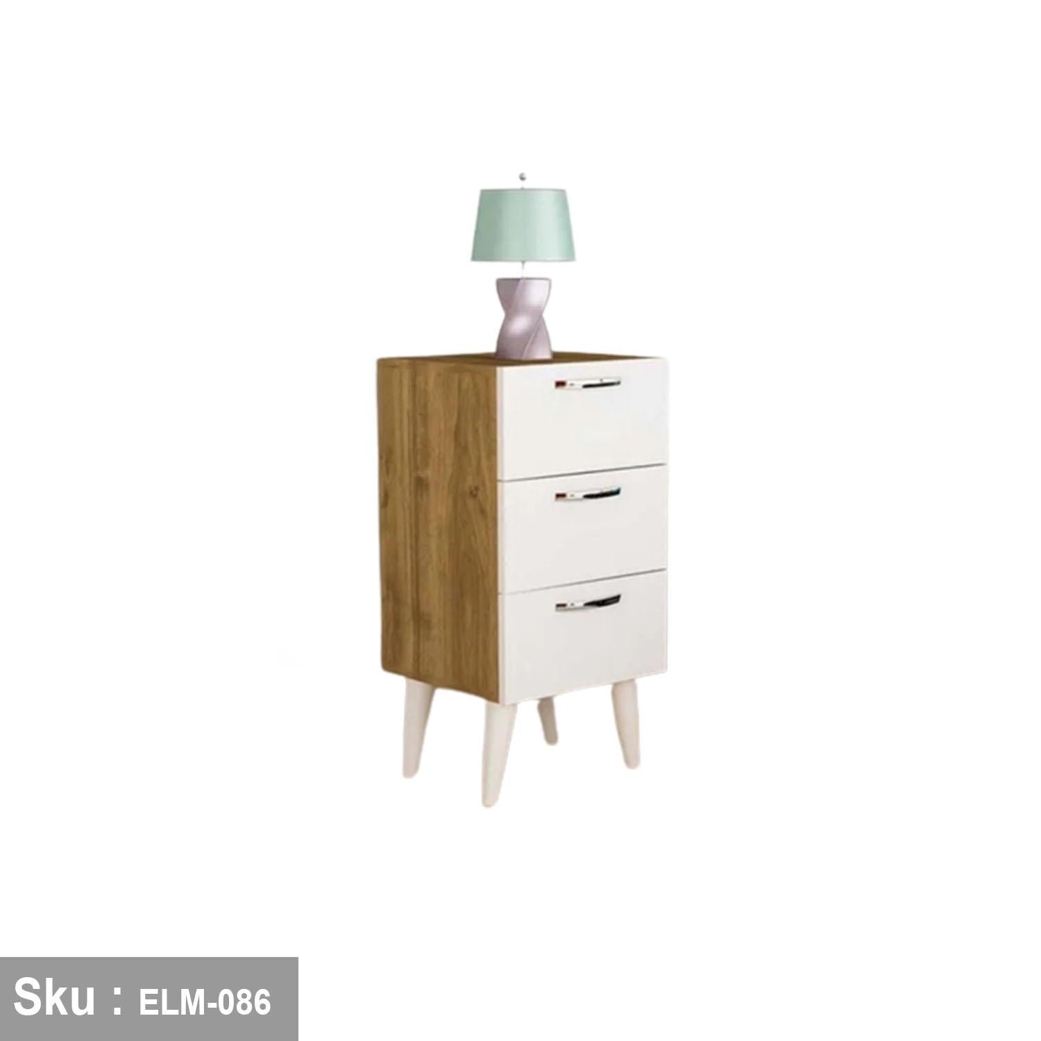 High quality MDF wooden nightstand - ELM-086 - 80cmX40cm - Image 3