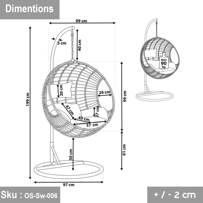 Singswing 150 kg modern design - Image 2