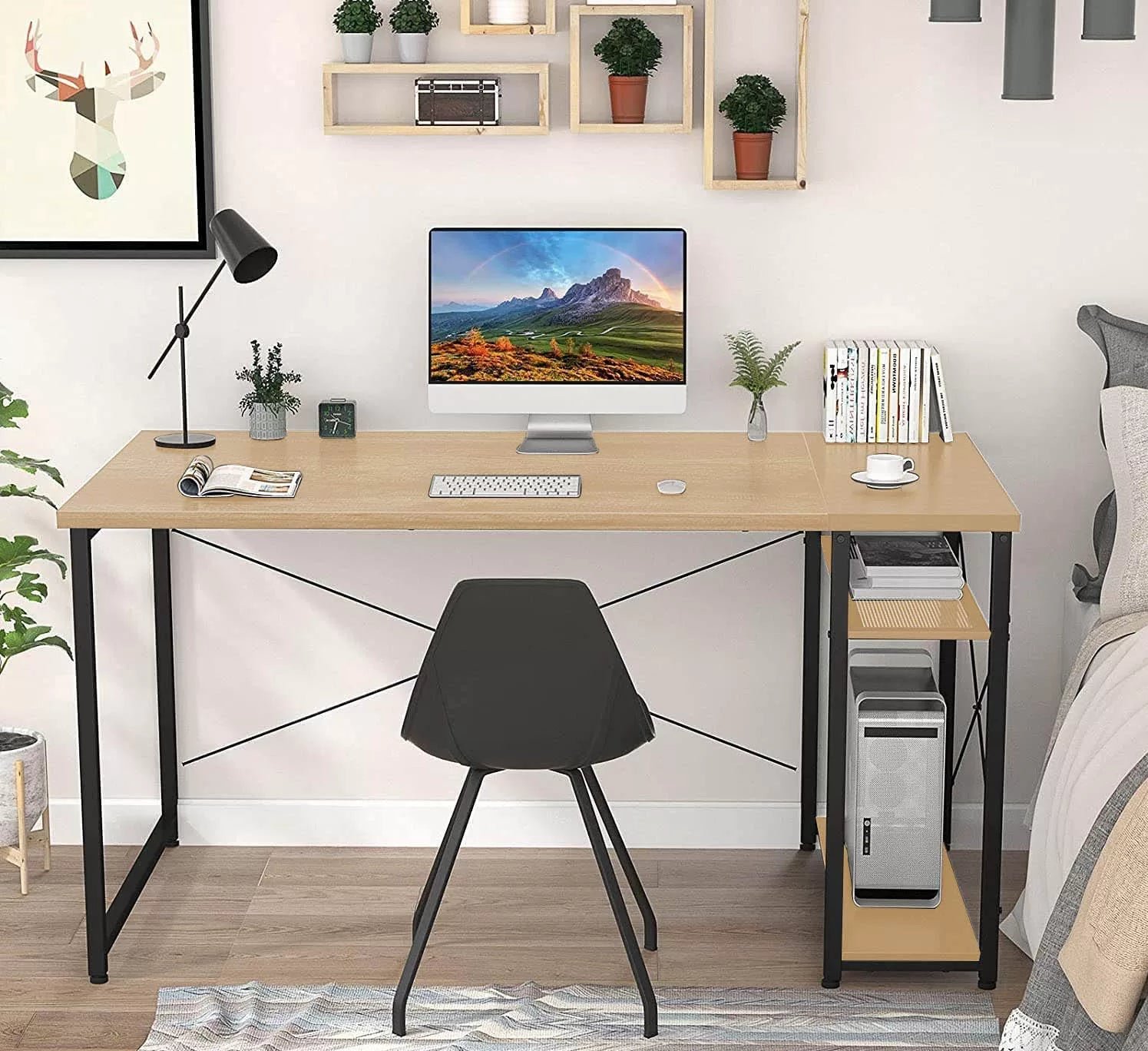 Melamine Wood Desk - MTC-009 - 120cmX90cm - Beige Color - Image 1