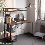 Melamine Wood Desk - MTC-023 - 120cmX140cm - Brown Color