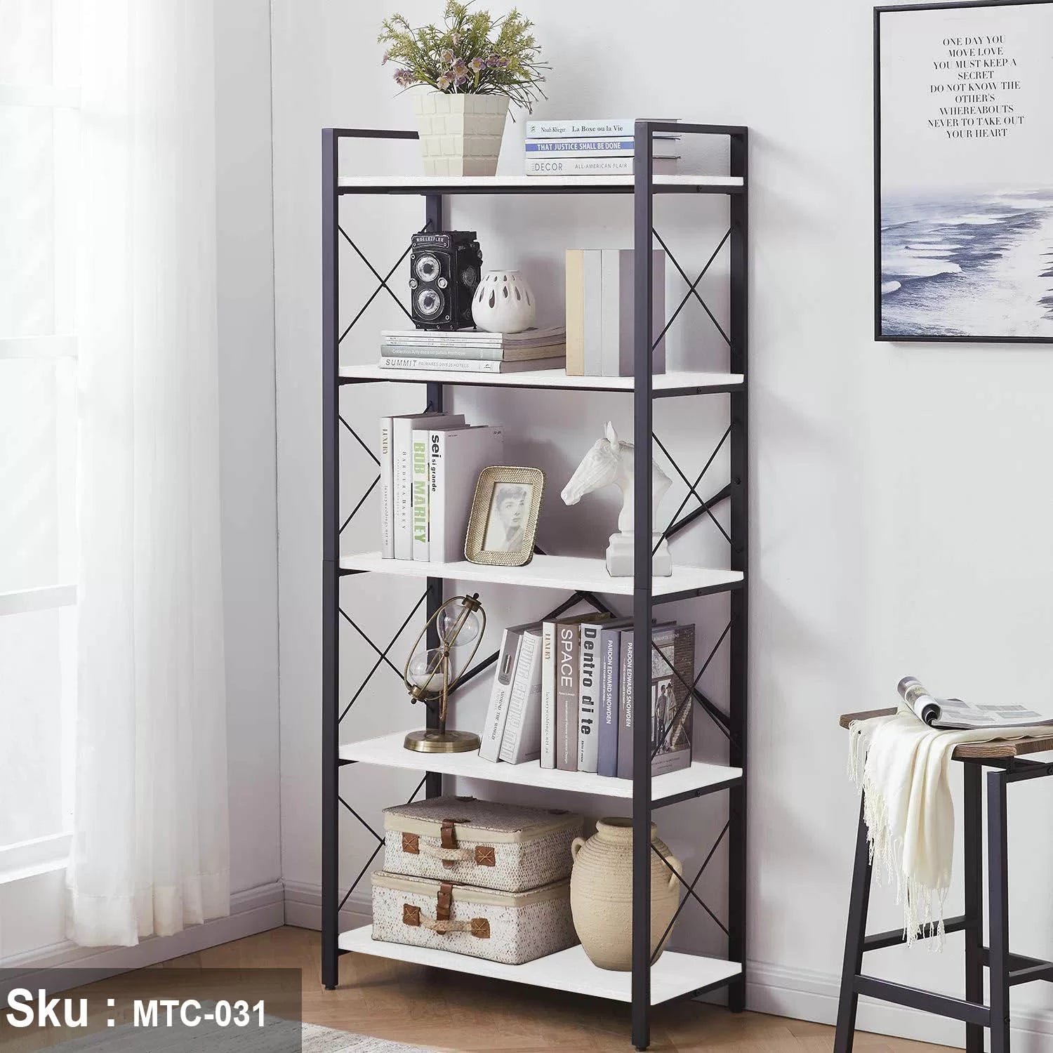 D9_88_D8_AD_D8_AF_D8_A9-_D8_B9_D8_B1_D8_B6-_D8_AE_D8_B4_D8_A8-_D9_85_D9_84_D8_A7_D9_85_D9_8A_D9_86-MTC-031-33cmX75cmX166cm-_D8_A7_D9_84_D9_84_D9_88_D9_86-_D8_A7_D8_A8_D9_8A_D8_B6-_D9.jpg Melamine Wood Display Unit - MTC-031 -33cmX75cmX166cm - White - Image 1