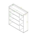 MDF wooden cabinet with melamine layer - KYN-137 - Image 6