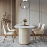 Luxury Slate Stone Dining Set - Image 2