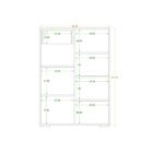 MDF wooden cabinet with melamine layer - KYN-135 - Image 7