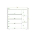 MDF wooden cabinet with melamine layer - KYN-137 - Image 4