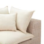 Davida Outdoor Wicker Loveseat with Cushions - Image 3