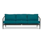 Delaine 83.25'' Metal Outdoor Sofa with Sunbrella Cushions