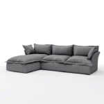 Plush modern corner cozy L sofa - Image 4