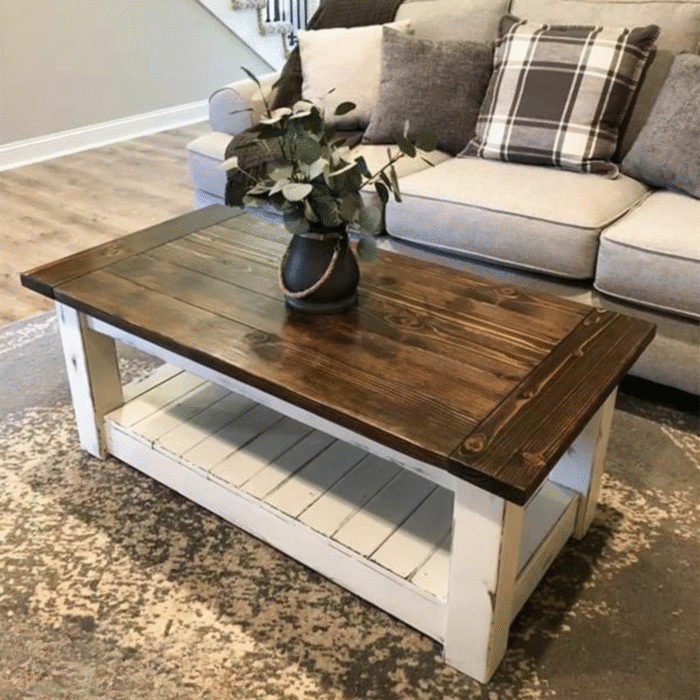 Swedish Wood Coffee Table - OHA-074 - Image 1