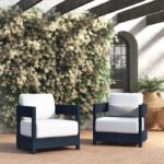 Everlee Outdoor Armless Lounge Chair with Sunbrella? Cushion (Set of 2) - Image 2