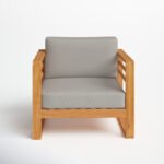Felipa Teak Patio Chair with Cushions
