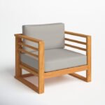 Felipa Teak Patio Chair with Cushions - Image 3