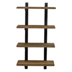 Solid Wood Wall Mounted Bathroom Shelves - Image 3