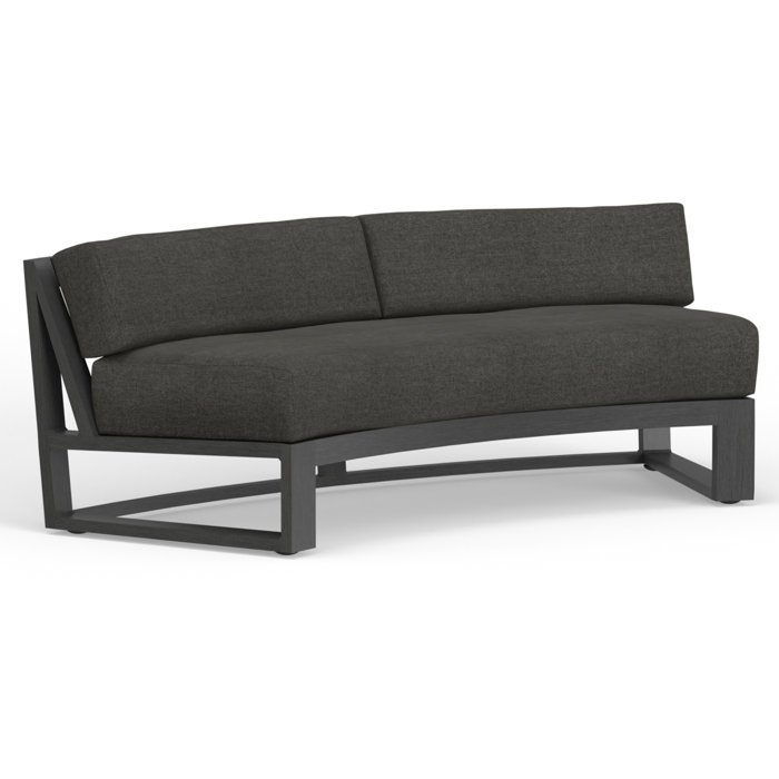 Georgie692727MetalOutdoorLoveseatwithSunbrellaCushions.jpg Georgie 69'' Metal Outdoor Loveseat with Sunbrella Cushions - Image 1