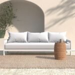 Glinda 86.3'' Metal Outdoor Sofa - Image 2