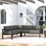 Greyson 89.25'' Metal Outdoor Sectional - Image 2