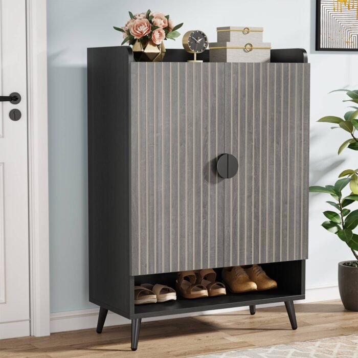 Shoe Cabinet, Shoe Storage Organizer with Adjustable Shelves - Image 10