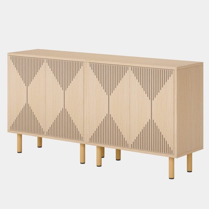 Sideboard Buffet, 58? Modern Storage Cabinet with Doors - Image 10