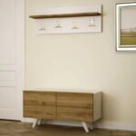 High quality MDF wood clothes rack - OUBE-028