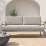 Isabella 65'' Metal Outdoor Loveseat - Image 2