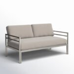 Isabella 65'' Metal Outdoor Loveseat - Image 3