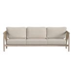 Leo 87.4" Wide Outdoor Rectangle Patio Sofa with Cushions