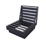 Lucca Metal Outdoor Lounge Chair with Sunbrella Cushions - Image 2