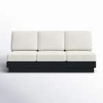 Lucca Metal Outdoor Sofa with Sunbrella Cushions