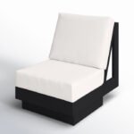 Lucca Metal Swivel Outdoor Lounge Chair with Sunbrella Cushions - Image 3