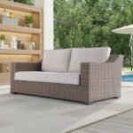 Manhattan 66.93'' Metal Outdoor Loveseat - Image 2