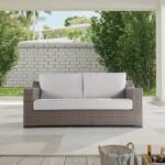 Manhattan 66.93'' Metal Outdoor Loveseat - Image 3