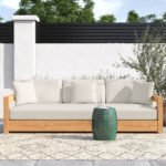 Melrose 76.55'' Teak Outdoor Sofa