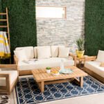 Melrose 76.55'' Teak Outdoor Sofa - Image 3