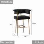 Metal Bar Chair - MSC-457 - Image 3